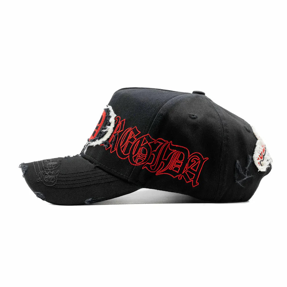 Side view of Dandy Hats X Fuerza Regida “DISTRESSED”